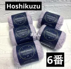 Hoshikuzu 2026年秋冬毛糸 新色 6番 ライラックミスト 5個 星屑