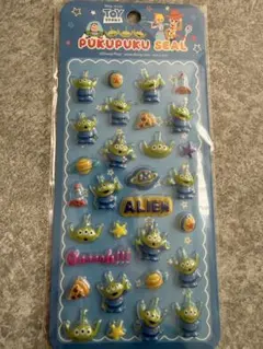 ぷくぷくシール　ディズニー　エイリアン　トイストーリー