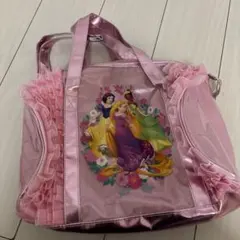 ディズニープリンセスフリルバッグ ボストンバッグ 美品