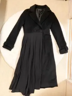 rienda♡アシメフレアリボンコート ブラックS