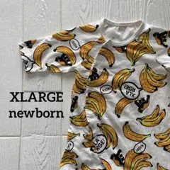 XLARGE バナナ柄 カバーオール ロンパース 新生児 フリーサイズのサムネイル