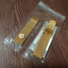 新品未使用✨ミラネーゼメッシュダブルバックル スライド調整タイプラグ幅19㎜用