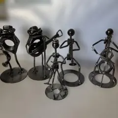 カエル音楽隊 金属製 カエル 楽器演奏 フィギュア 7体セット - メルカリ