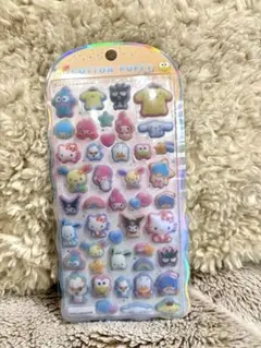 サンリオキャラクターズ　コットンパフィーシール　キティ