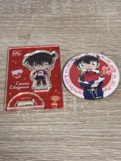江戸川コナン　アクリルスタンド&缶バッジセット