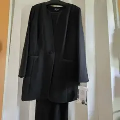 【新品・タグ付き】ブラックフォーマル パンツスーツ 大きいサイズ