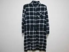 衣類 レディース bubble over シャツ ワンピース 長袖 ひざ丈