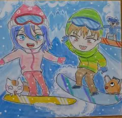 チェーンソーマン　手描きイラスト　オリジナル