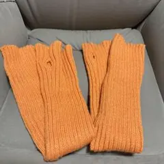 耳*ン様 【アームカバー】オレンジ/ニット/ロング