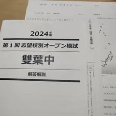 合格者復元答案集 2015-2023年度　入試過去問解答解説　NN雙葉 合格者復元答案集 2015-2023年度 入試過去問解答解説 NN雙葉