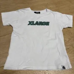 XLARGE チェック柄ロゴ Tシャツ　120