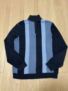 カ*ミ様 90s 00s old gap デザインハーフジップニット コットンニ