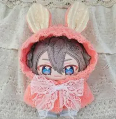 ぬい服　ミニうさみみポンチョ