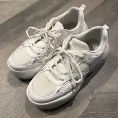 ZARA/ザラ/ダッドスニーカー/ボリュームソール/ホワイト/完売品/レア