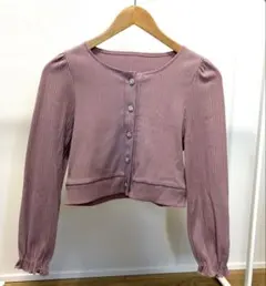 evelyn ビジューボタンカーディガン