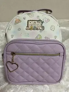 すみっコぐらし　リュック　パープル