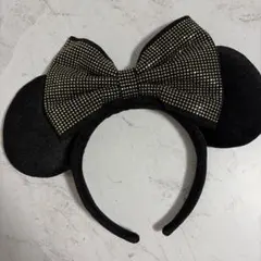 ミニーマウス耳カチューシャ スパンコール付き