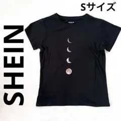 SHEIN INAWLY 月 MOONプリント 半袖 Tシャツ S