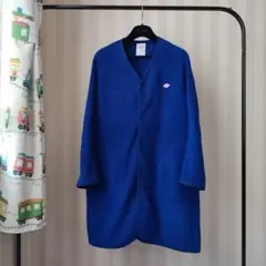 【ダントン】ノーカラー ロング フリース カーディガン ジャケット38L冷房対策のサムネイル