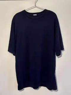 A.PRESS ネイビー コットンカシミヤ Tシャツ