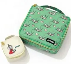 GLOW 26年 1.2月合併号 付録　ムーミン　スクエア収納ポーチ2点セット