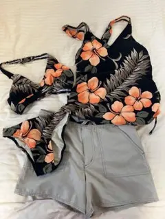 花柄セパレート水着・ビキニ