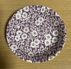 Calico バーレイ プラムキャリコ 小皿 バターパッド フルーツプレート 紫のサムネイル