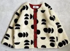 マーキーズ　HOGAN 変形ドット　ボアアウター　ボアジャケット　総柄