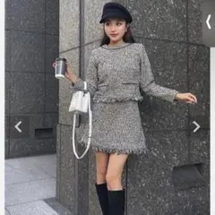 sheller シェリエ ツイード　キュロット stitch tweed jacket – shéller / シェリエ