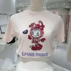épine × mezzo piano コラボ スパンコールTシャツのサムネイル