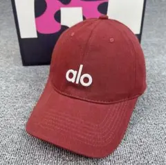 【新品未使用】alo キャップ 帽子 ロゴ入り 男女兼用 ベースボールキャップ