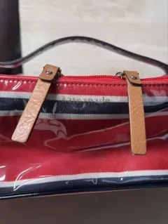 ケイトスペード ストライプデザイン ポーチ2個セット