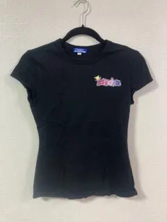 Burberry バーバリー ロンドン 半袖Tシャツ 黒 ロゴ ピチT 綿100