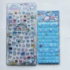 ぷくぷくあわわちゃん　2枚セット　ジュエルプチドロップ　タイルシール