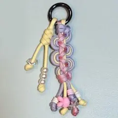 パラコード　キーホルダー　なみなみ【パステル系】