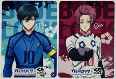 ブルーロック くら寿司 カード 両面 潔 凛 冴 愛空 士道 2枚