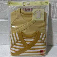 新品／未開封UNIQLO 70㎝クルーネックボディスーツ