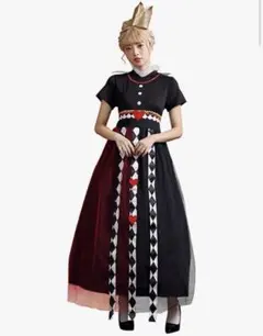 サイズ: L-XL ハロウィン コスプレ ハートの女王 アリス