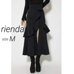 美品　rienda　フリルスリットハイウエストスコートショートパンツ　Mのサムネイル