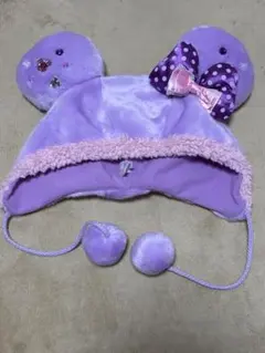 ディズニー　ファンキャップ　紫
