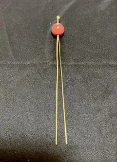 赤珊瑚　玉 かんざし12mm アンティーク