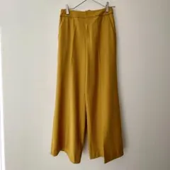 DAMA collection マスタードカラーセミワイドパンツ