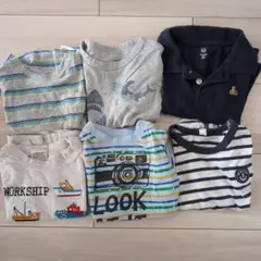 まとめ売り　90 95 男の子　夏服　半袖　GAP Tシャツ 6点セット