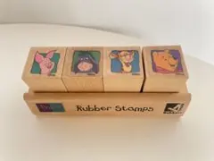 くまのプーさん　ラバースタンプ　ピグレット　イーヨー　ティガー　プーさん