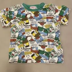 PEANUTS スヌーピー 総柄 Tシャツ 90サイズのサムネイル