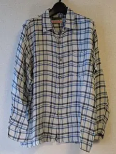 Y0630 B.O.L.L.A. チェック柄 コットン長袖シャツ