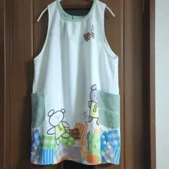 学研すてきな先生☆こぐまちゃんエプロン保育士グリーン系