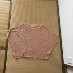 66 半袖ニット ドット柄 ピンクのサムネイル
