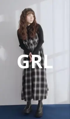 ❤️GRL❤️チェック柄フレアキャミワンピース［gc278］未使用、難あり