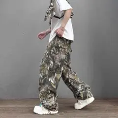 迷彩柄 ミリタリー リアルツリー カーゴパンツ ワイドパンツ カモフラ パンツ